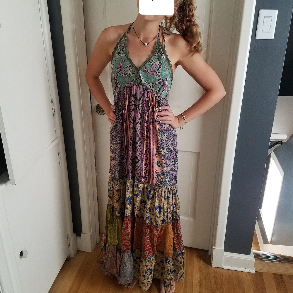 New karma highway patchwork one size dress